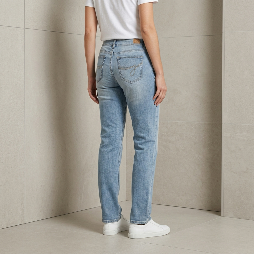 Women’s Jordache Skinny Premium Denim Jeans-Size 12- Light Wash Blue-RN#99166